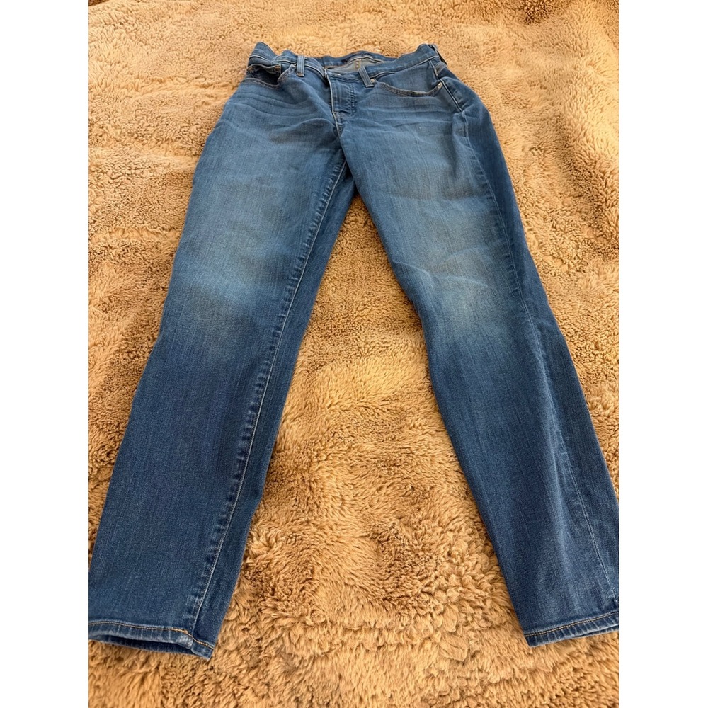 Lucky Brand Ava Mid Rise Skinny Jeans Womens 6 28 Blue Medium Wash Denim